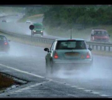 ایمنی خودرو در بارندگی